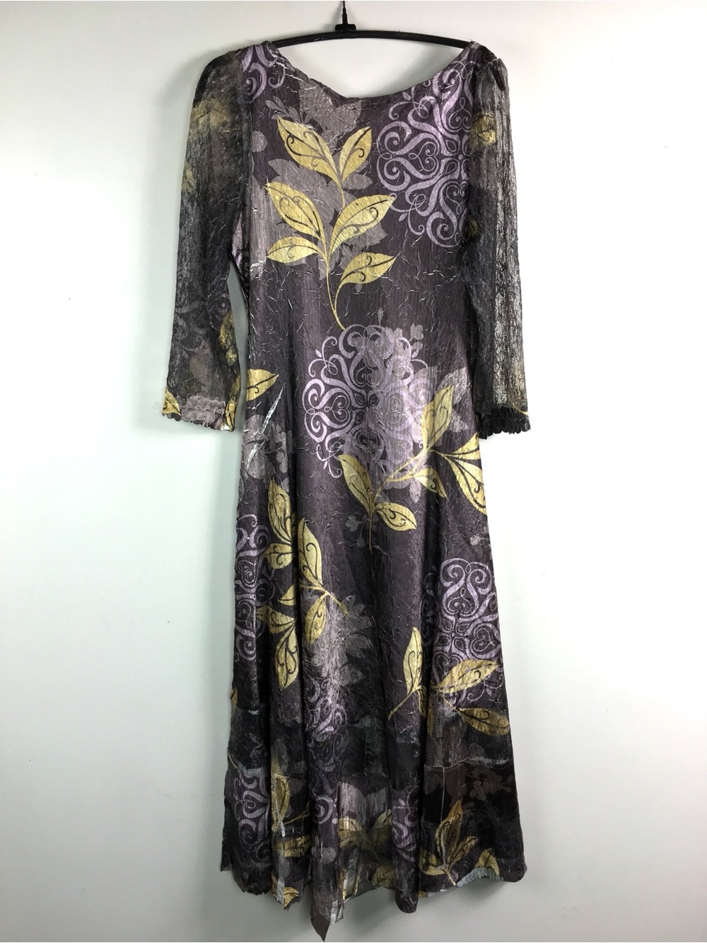 Komarov Long Sleeve Floral Maxi Dress XL